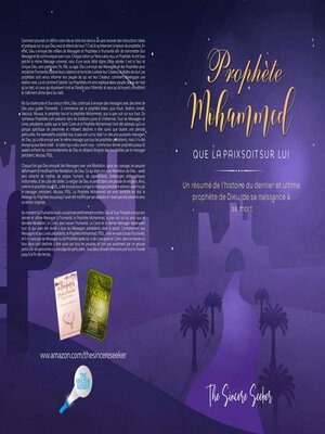cover image of Prophète Mohammed Que la paix soit sur Lui